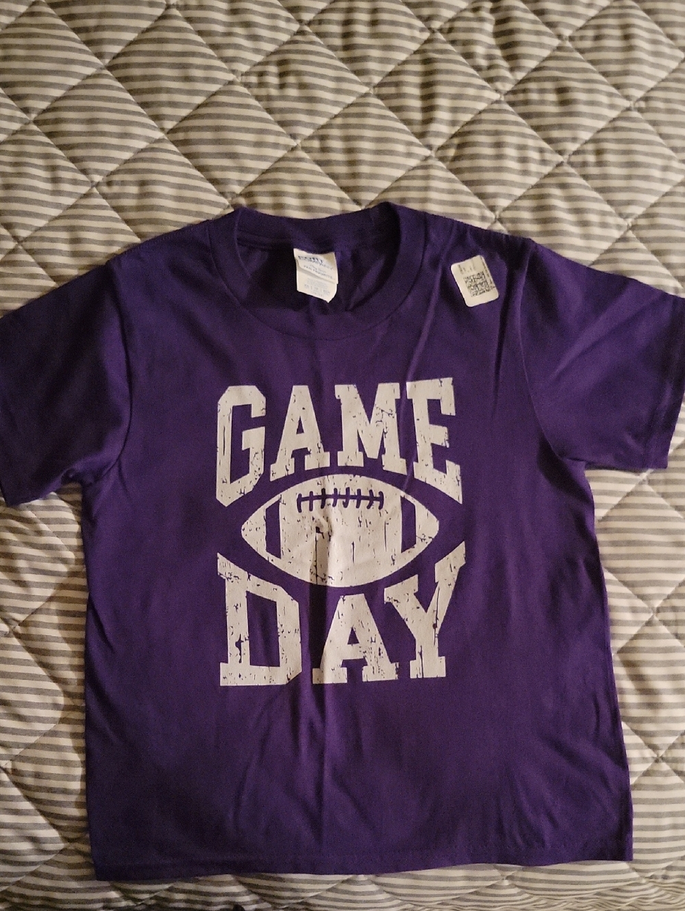 GAME DAY Football Graphic T-Shirt - Purple